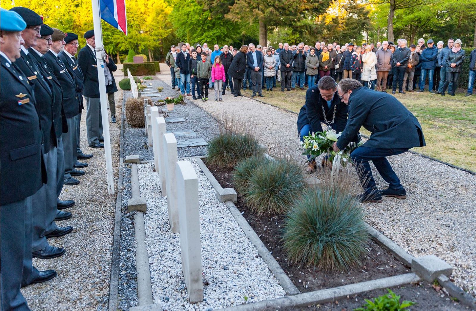 Wapenbroeders Afdeling Cranendonck present tijdens dodenherdenking 2019