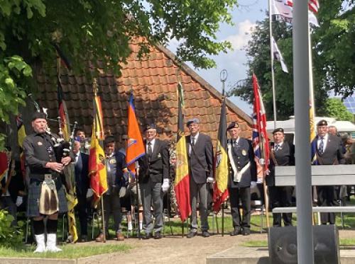 Herdenking in Gierle (B) bijgewoond door Afd. Midden-Brabant