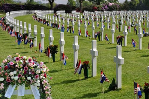 Themalezing Amerikaanse Begraafplaats Margraten bij Afd. Roermond en Venlo