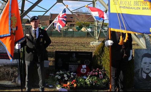 Herdenking voor Lance Corporal Eric Harden